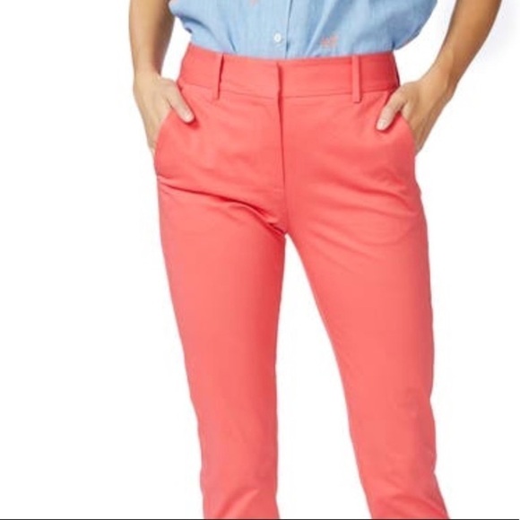 COURT & ROWE NWT Stretch Cotton Twill Trousers Size 4 in Bright Poppy - Picture 5 of 13